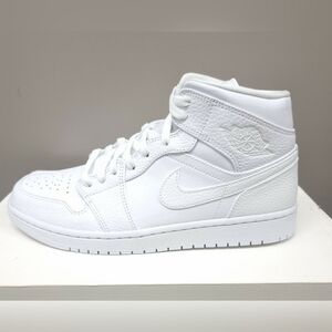 Nike Air Jordan 1 Mid White High-Tops
